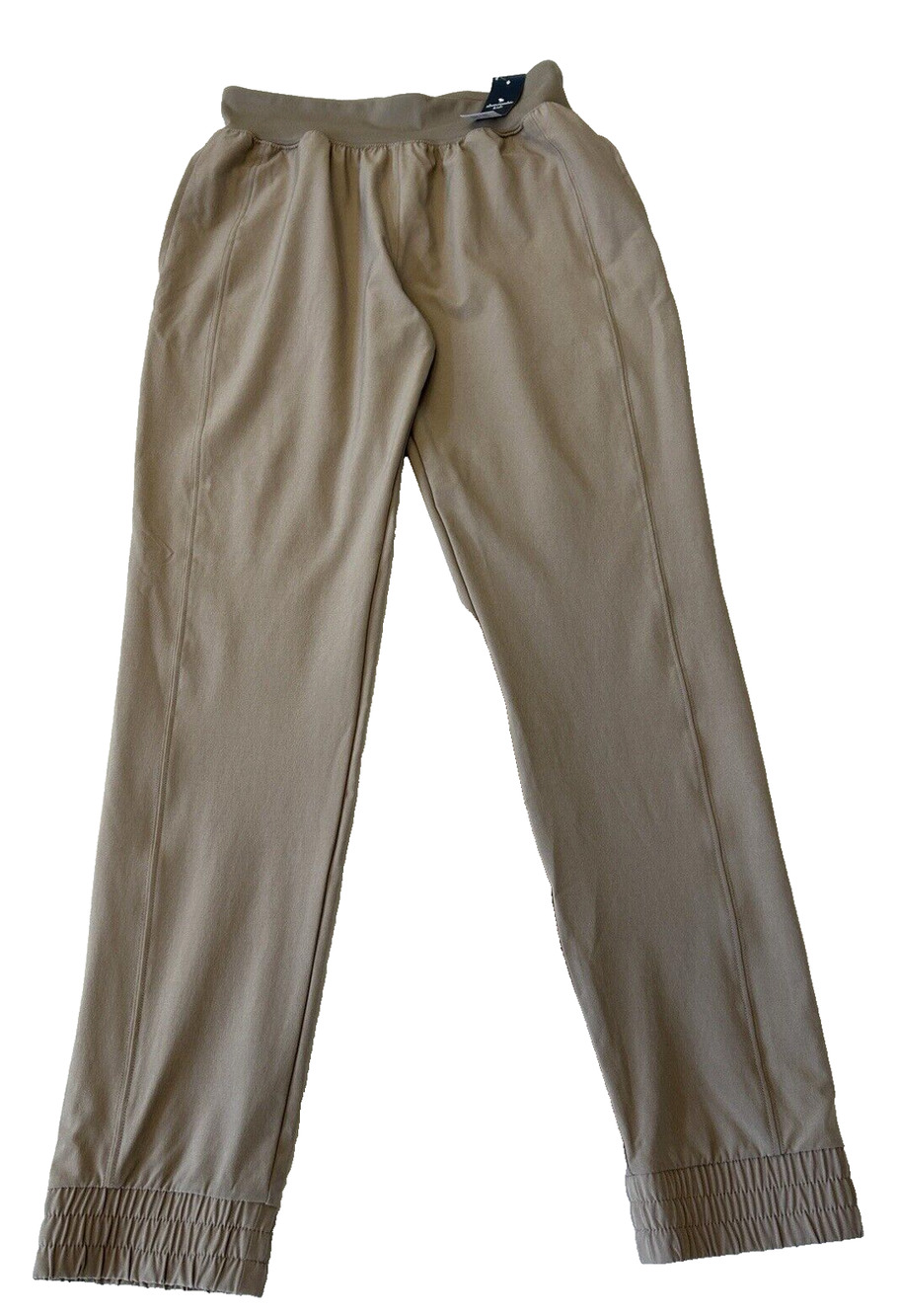 Abercrombie Kids Girls Jogger Sz 17/18 Tan Elastic Waist Pockets Stretch NEW